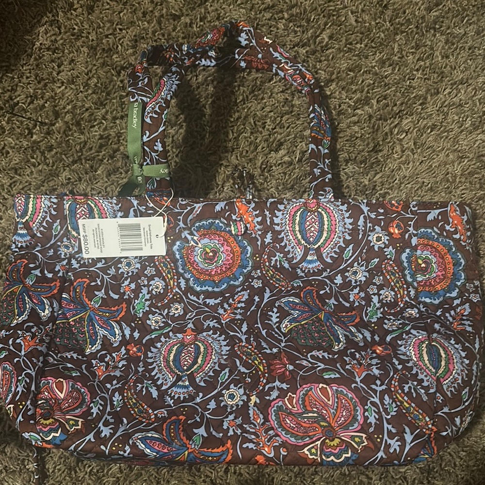 Vera Bradley small Hathaway tote Marrakesh Cinnamon